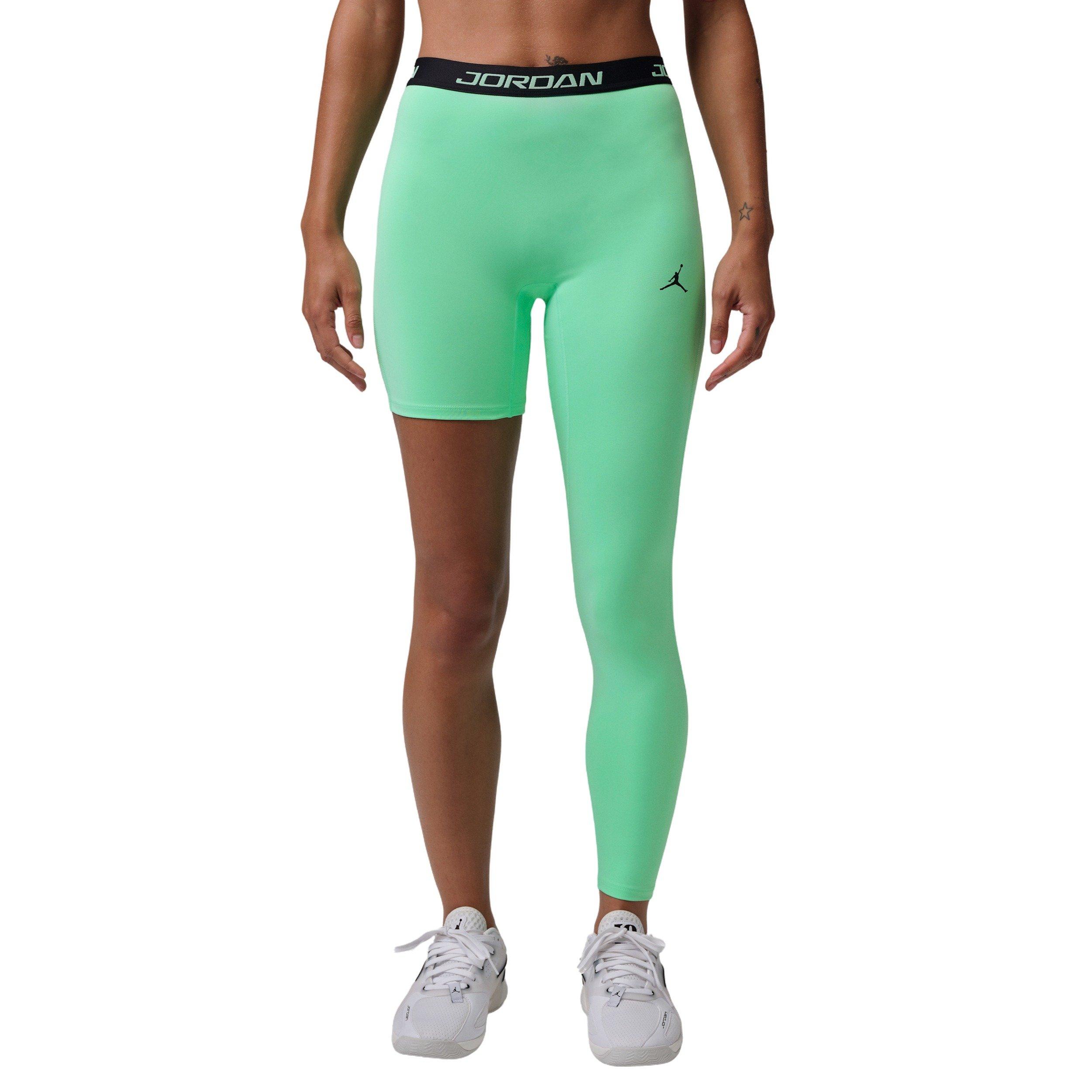 Jordan Women's Sport High-Rise Single-Leg Left Basketball Leggings - Green/Black - GREEN/BLACK